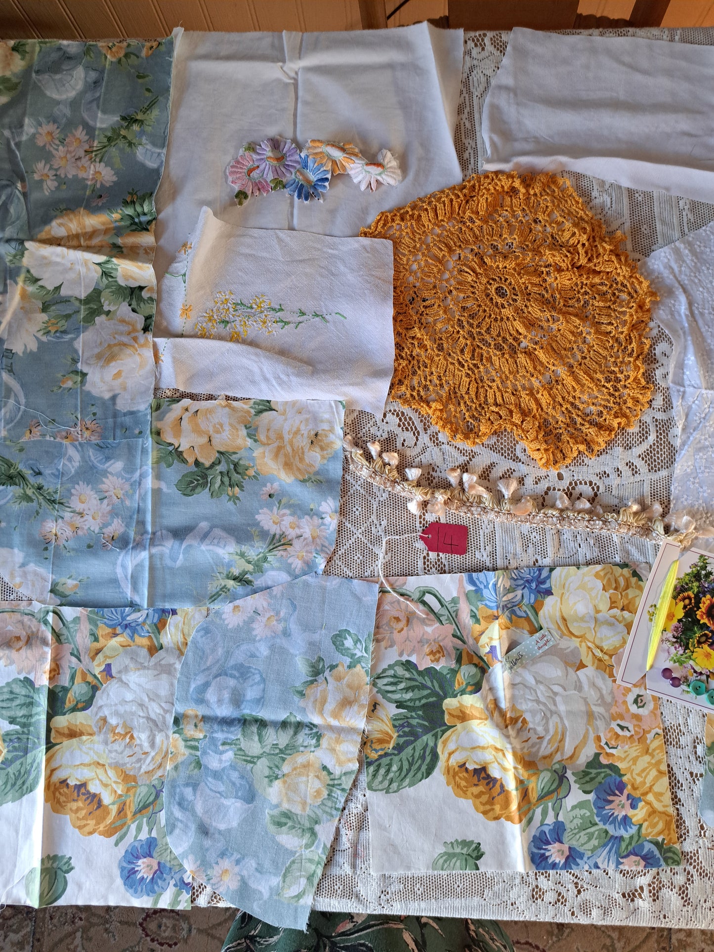 Blues and yellows package. note the lace tablecloth in all of the photos is only for styling not included in these packages. Your package will arrive in a see through plastic bag you can add on gift wrapping and box to make it extra special ideal for a gift!! This is an extra charge See gift wrapping and box add to your cart