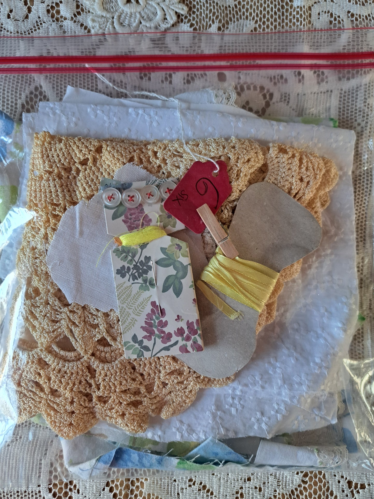 Blues and yellows package (Add extra gift wrapping and box charge on if you require this add on). Otherwise this is sent in a package like this note the lace tablecloth in all of the photos is only for styling not included in these packages