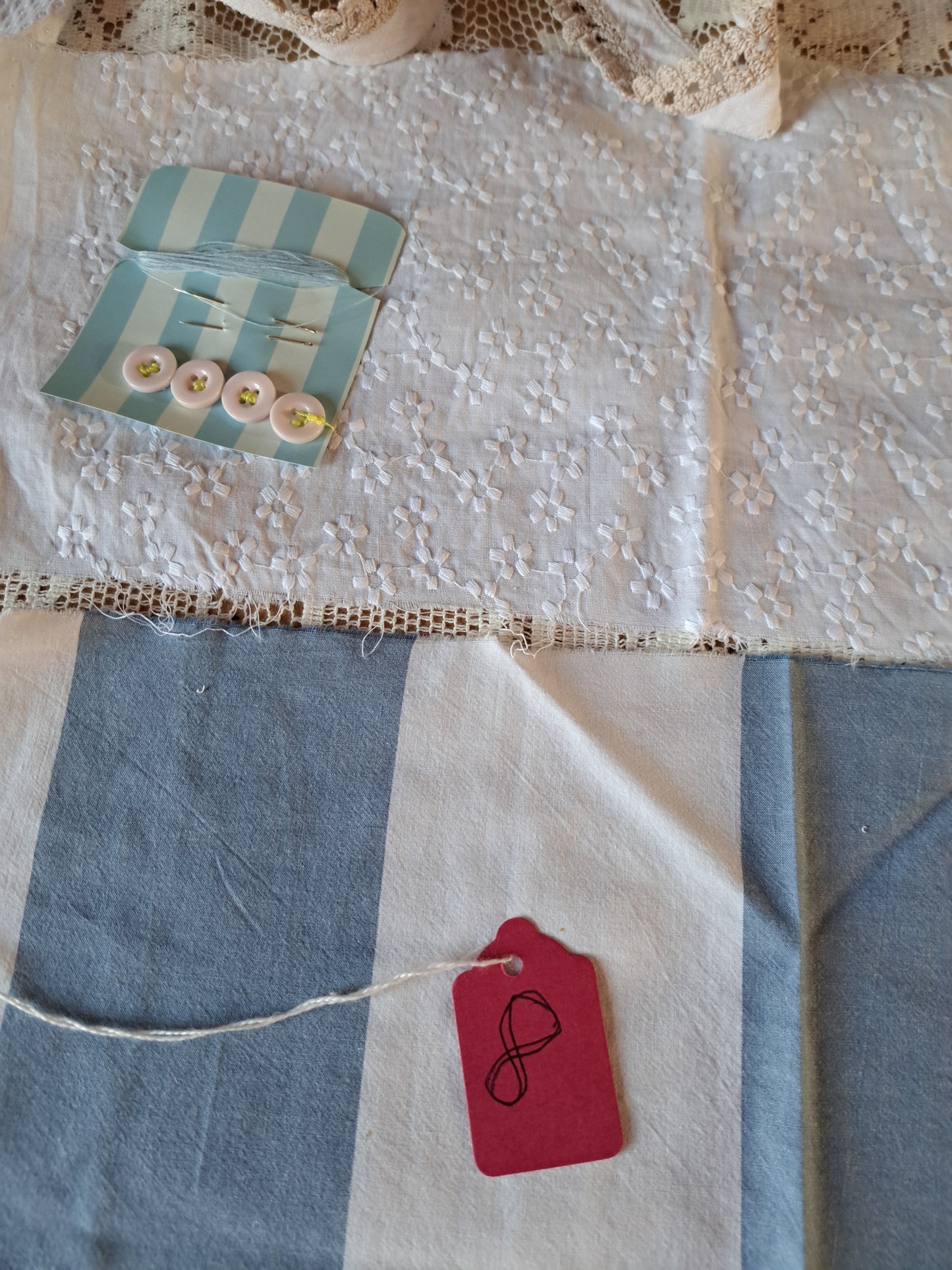 Blue and White package. note the lace tablecloth in all of the photos is only for styling not included in these packages
