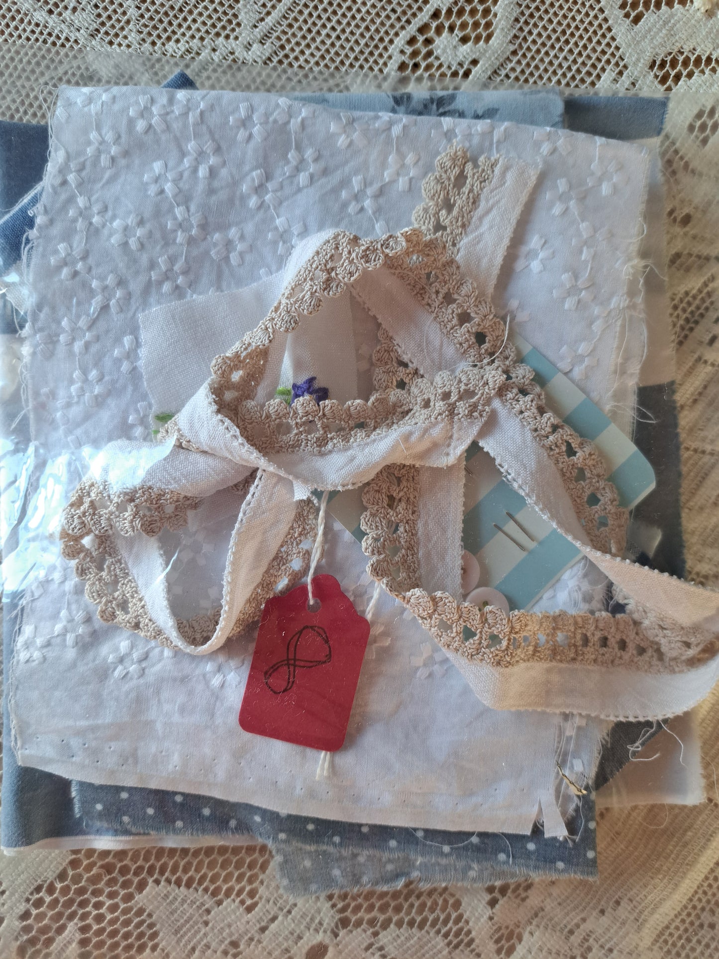 Blue and white - note the lace tablecloth in all of the photos is only for styling not included in these packages