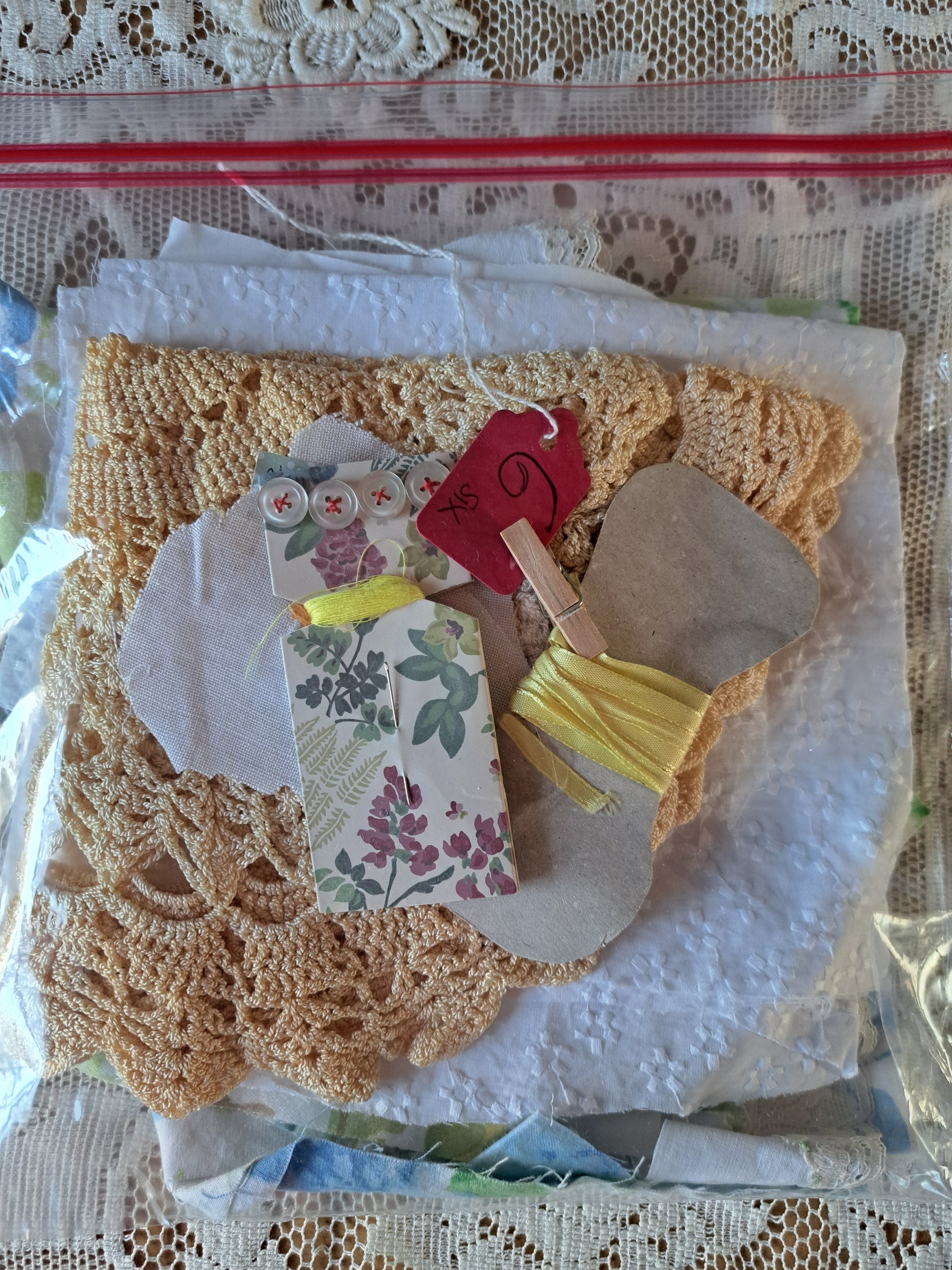 Blues and yellows package (Add extra gift wrapping and box charge on if you require this add on). Otherwise this is sent in a package like this note the lace tablecloth in all of the photos is only for styling not included in these packages